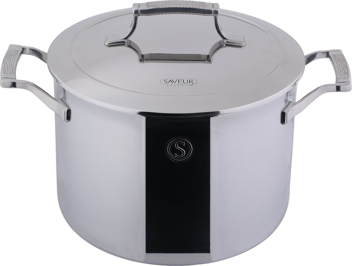 Saveur Selects Voyage Series - Triply RVS Kookpan Inductie - 25cm - Met Deksel - PFAS Vrij - Levenslange Garantie